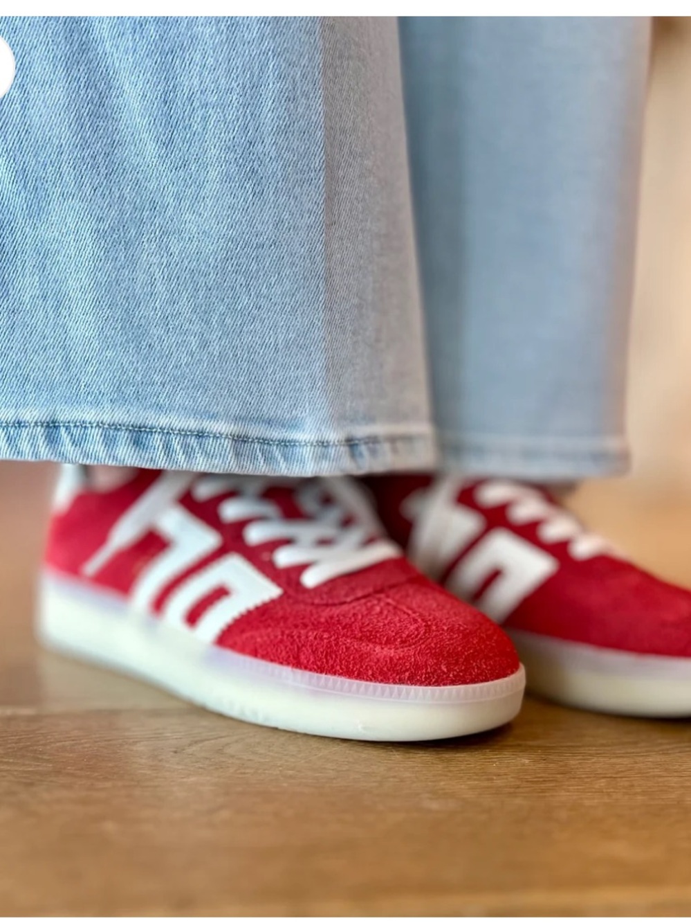 Back 70 Boston 2505 Red Sneakers Tennis Shoes  sz  37 (7) Retro - Picture 4 of 11